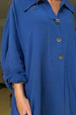 Made in Italy Paulo Pillow Cotton Sailor Dress Lapis Blue /9 =